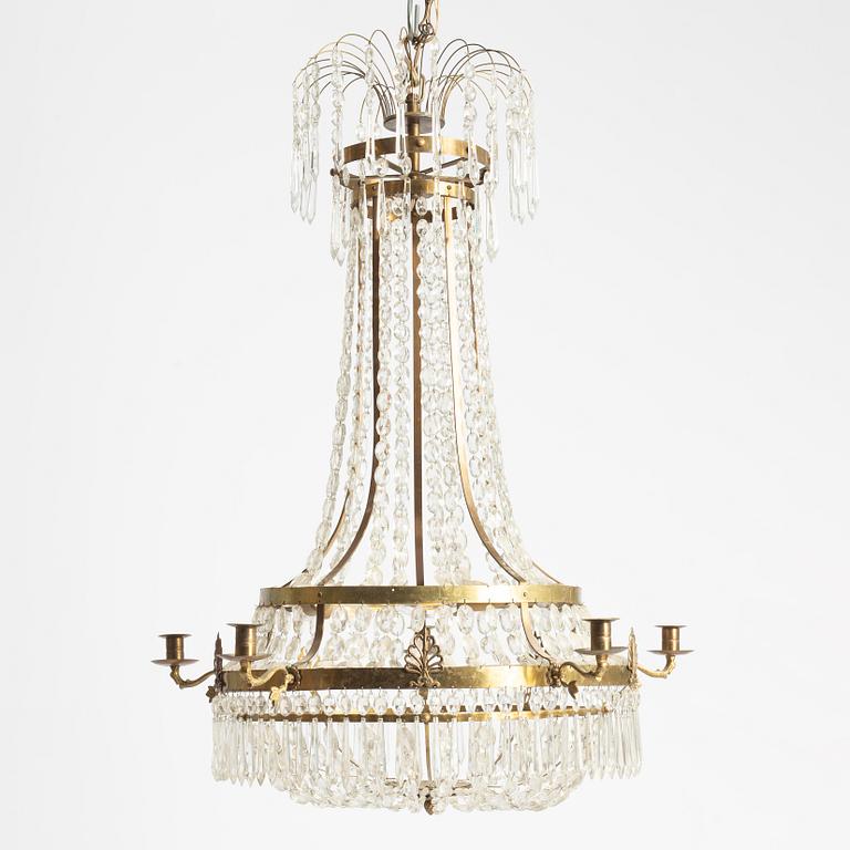 Chandelier, Gustavian style, 19th century.