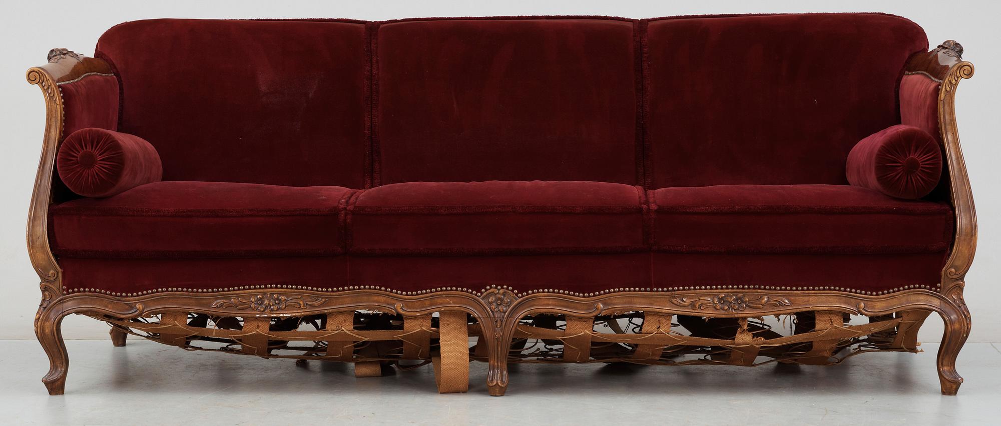 SOFFA, rokokostil, 1900-talets mitt.