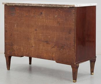 A late Gustavian late 18th century writing commode.