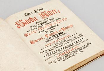 BOK, "Swea Rikens Hävda Ålder.." av Eric Julis Björner, Stockholm 1748.