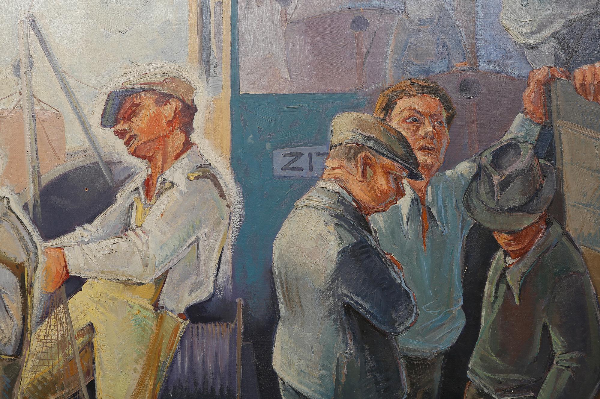 OKÄND KONSTNÄR, olja på masonitpannå, signerad G. Thelander och daterad 1937.