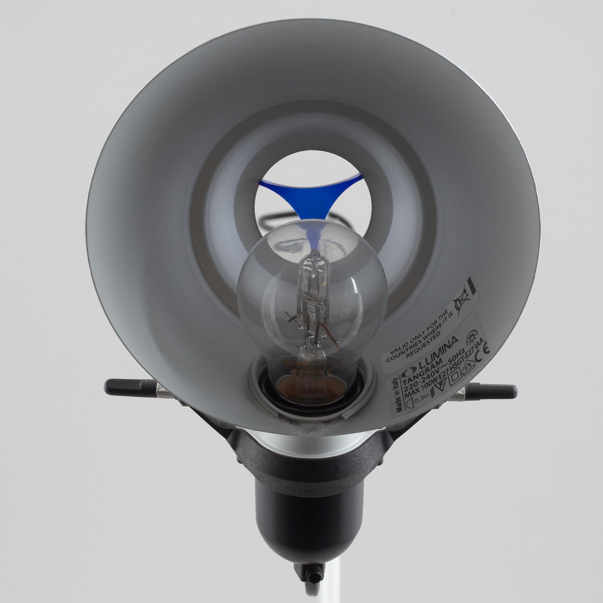 Walter Monici, a pair of "Tangram" table lamps, Lumina, Italy.