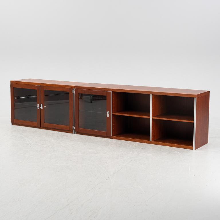 Two 'Avanti' mahogany veneered cupboards, Dux, later part of the 20th Century.