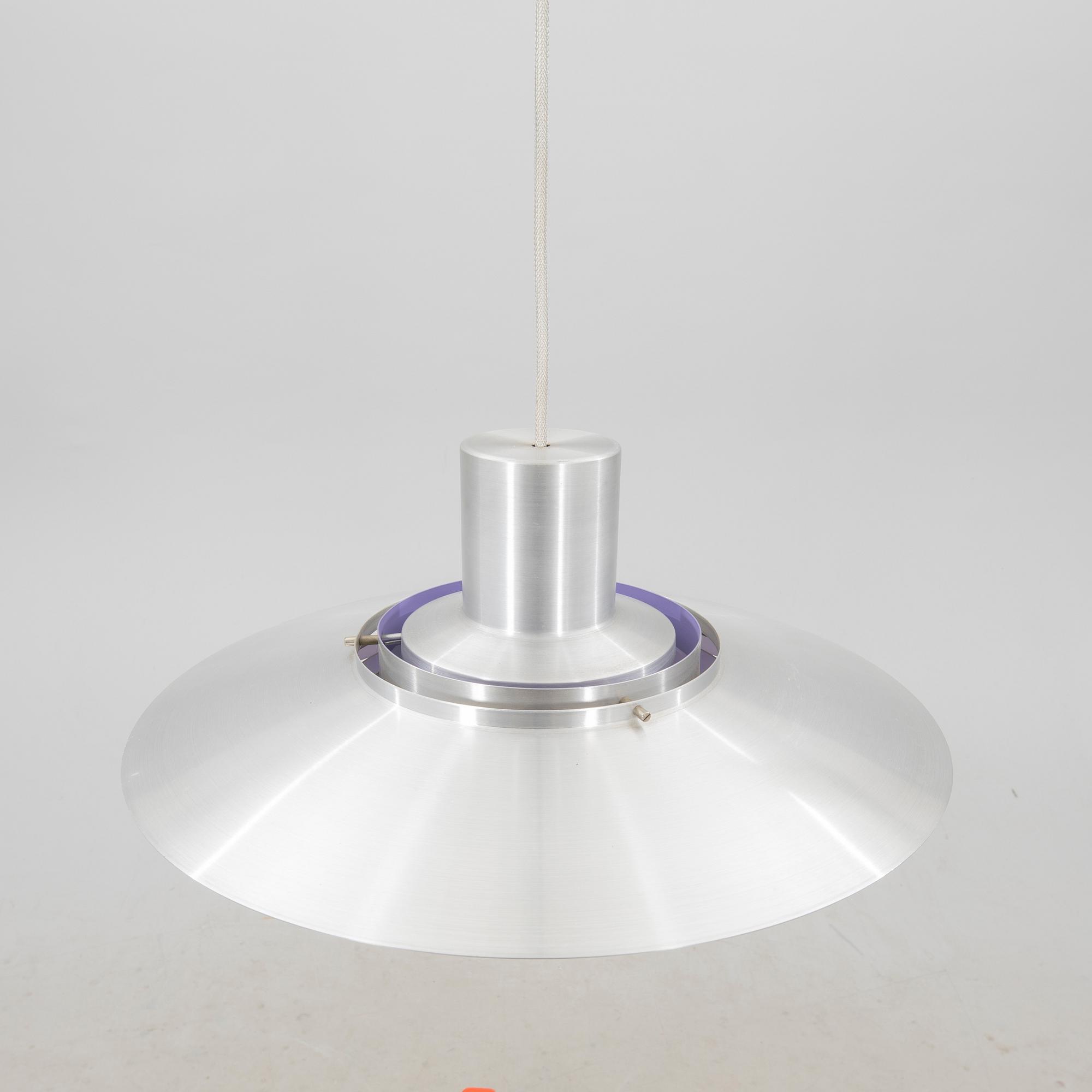 Jørgen Kastholm & Preben Juhl Fabricius, taklampa,"P376 KF1" Danmark, formgiven 1963 för Nordisk Solar.