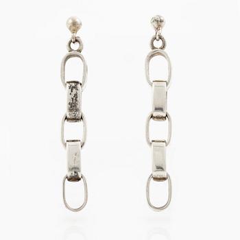 Sven-Erik Högberg, a pair of earrings, silver, Gothenburg.