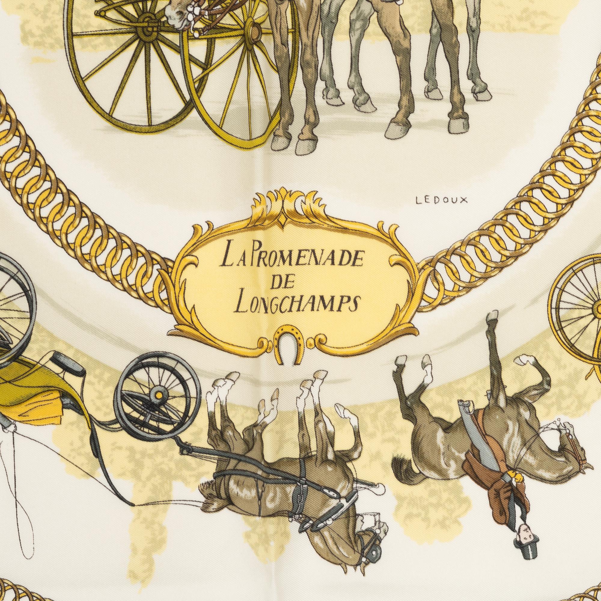 Hermès, A silk scarf, "La Promenade de Longchamps".