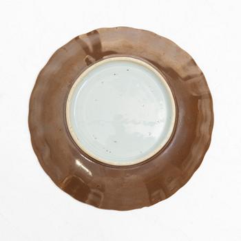 Parti koppar och fat, porslin, Kina, 1700-tal.