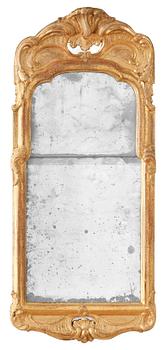 704. A Swedish Rococo 18th century mirror.