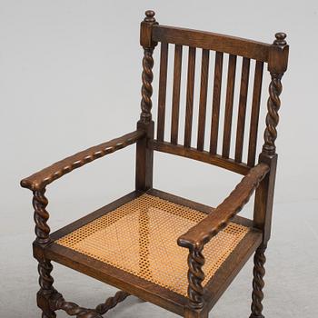 A pair of Baroque style armchairs, 1926.