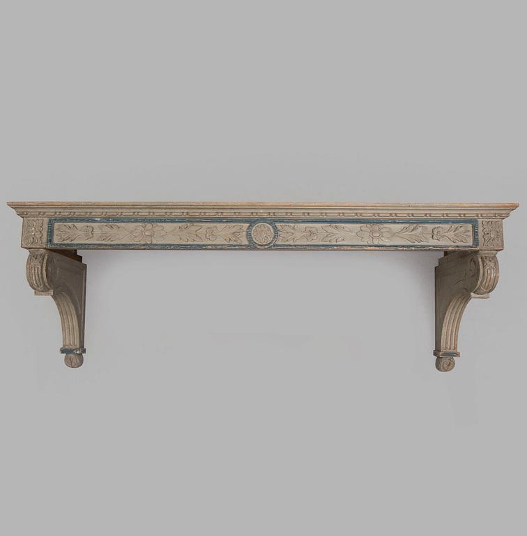 A 19th century French painted canopy.