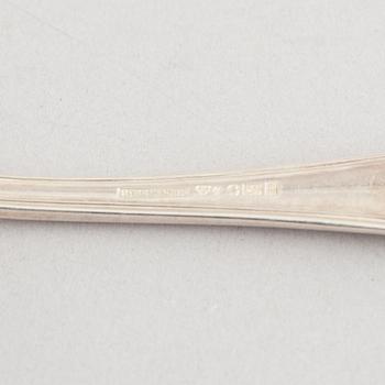 A Swedish Silver Cutlery with Case, model "Kungsholm", CG Hallberg, Stockholm, some 1954 (190 pieces).