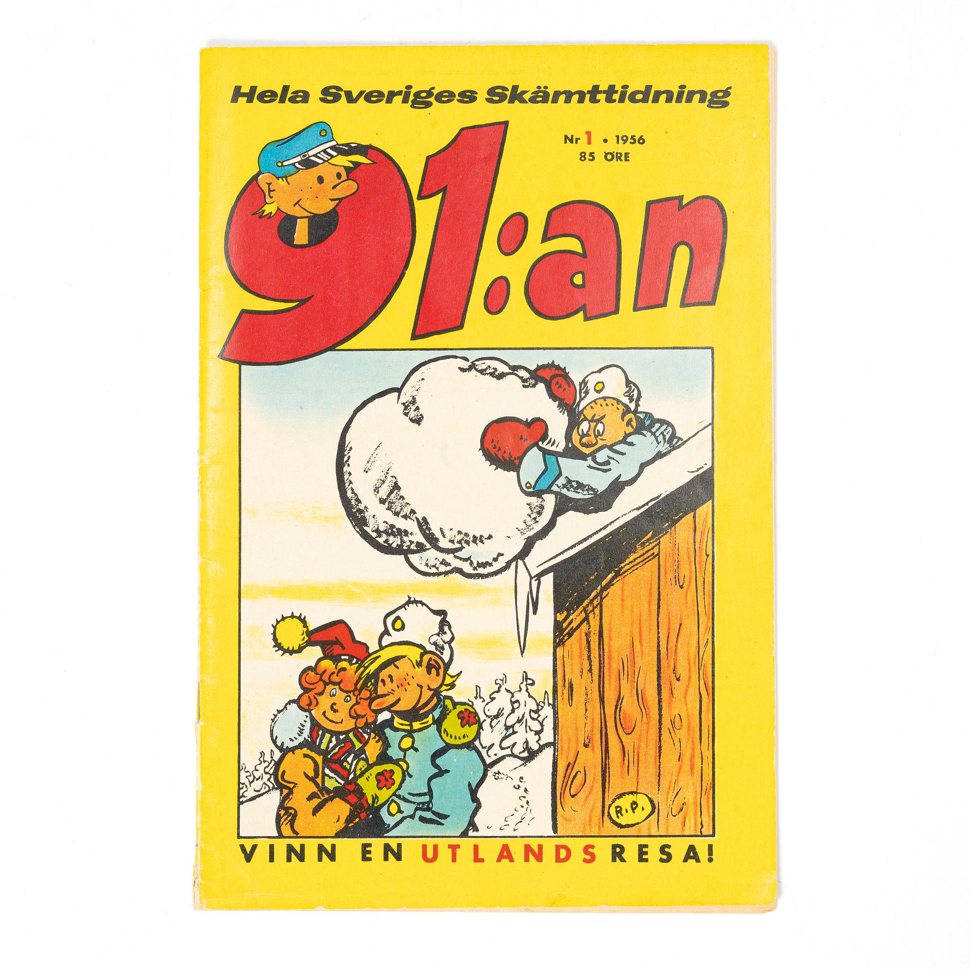 Comic book, "91:an", no. 1, 1956.