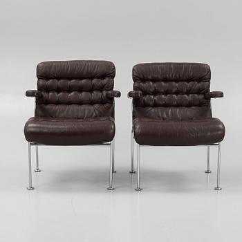 Bruno Mathsson, armchairs, a pair, "Birgitta", Dux.