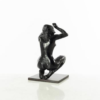 Gudmar Olovson, sculpture. Signed. Numbered. Foundry mark. Bronze, height 18.5 cm, length 10 cm.