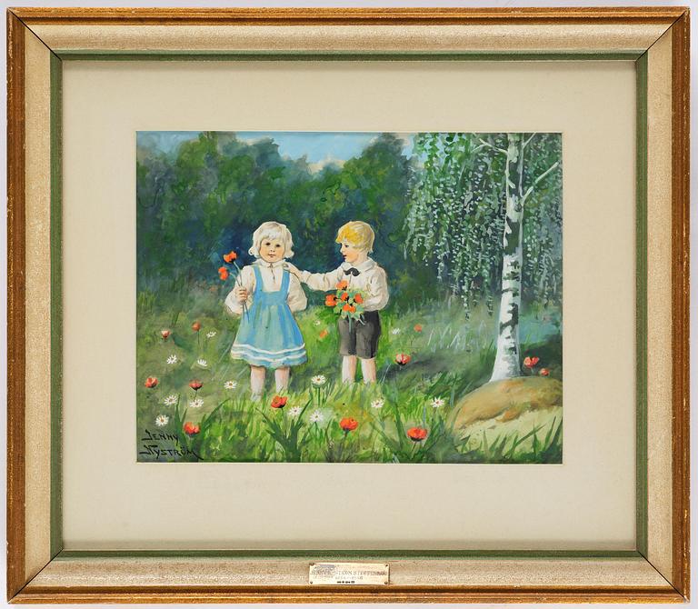 Jenny Nyström, Flower picking.