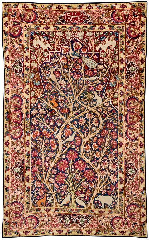 SEMIANTIK KIRMAN LAVER. 211 x 129,5 cm.