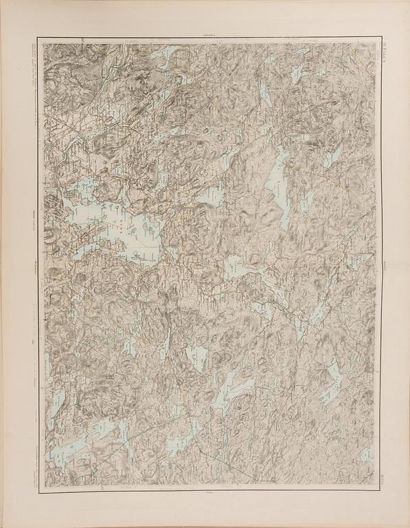 MILITÄRKARTOR, ca 21 st, 1900-talets början.