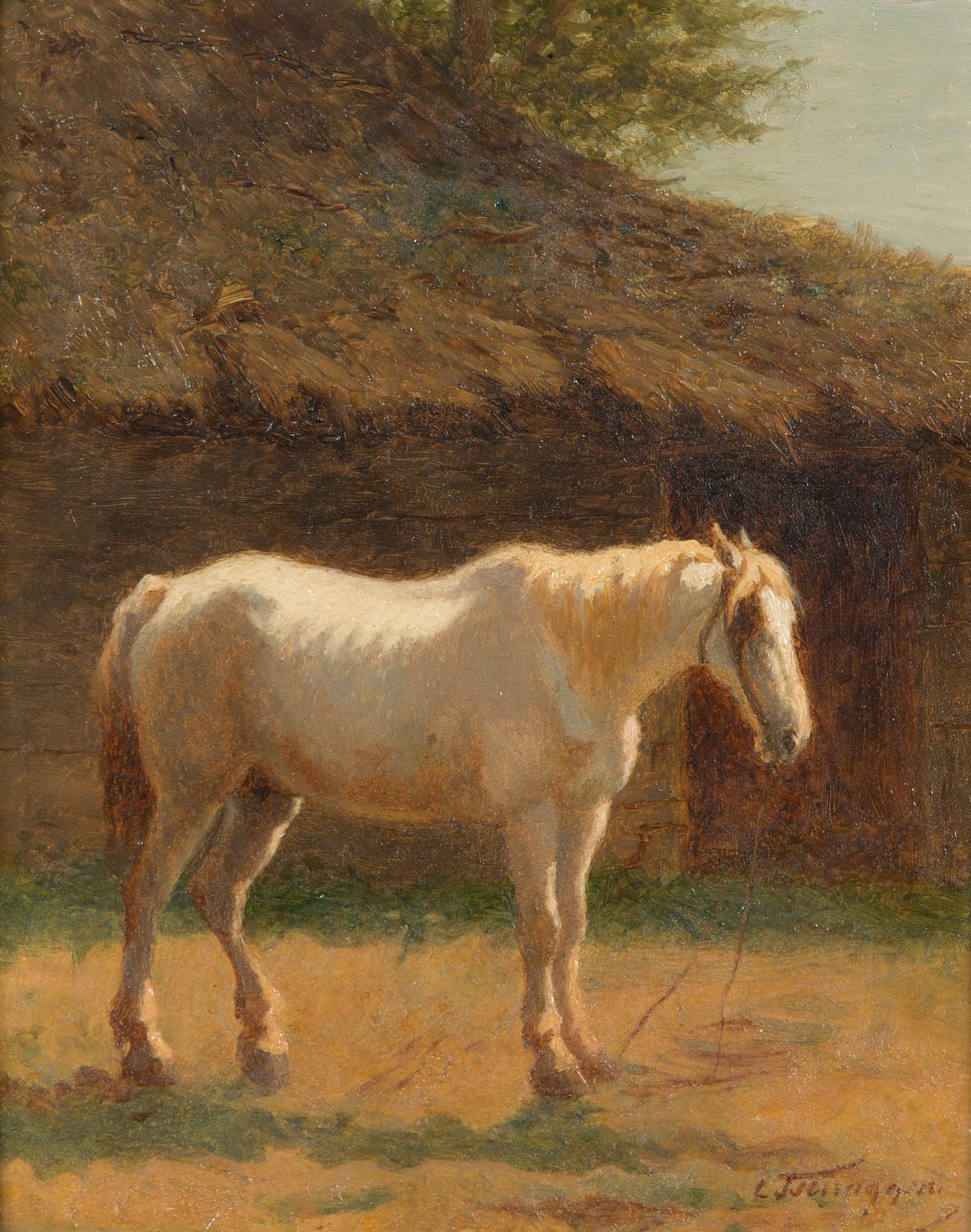Charles Philogene Tschaggeny, White horse.