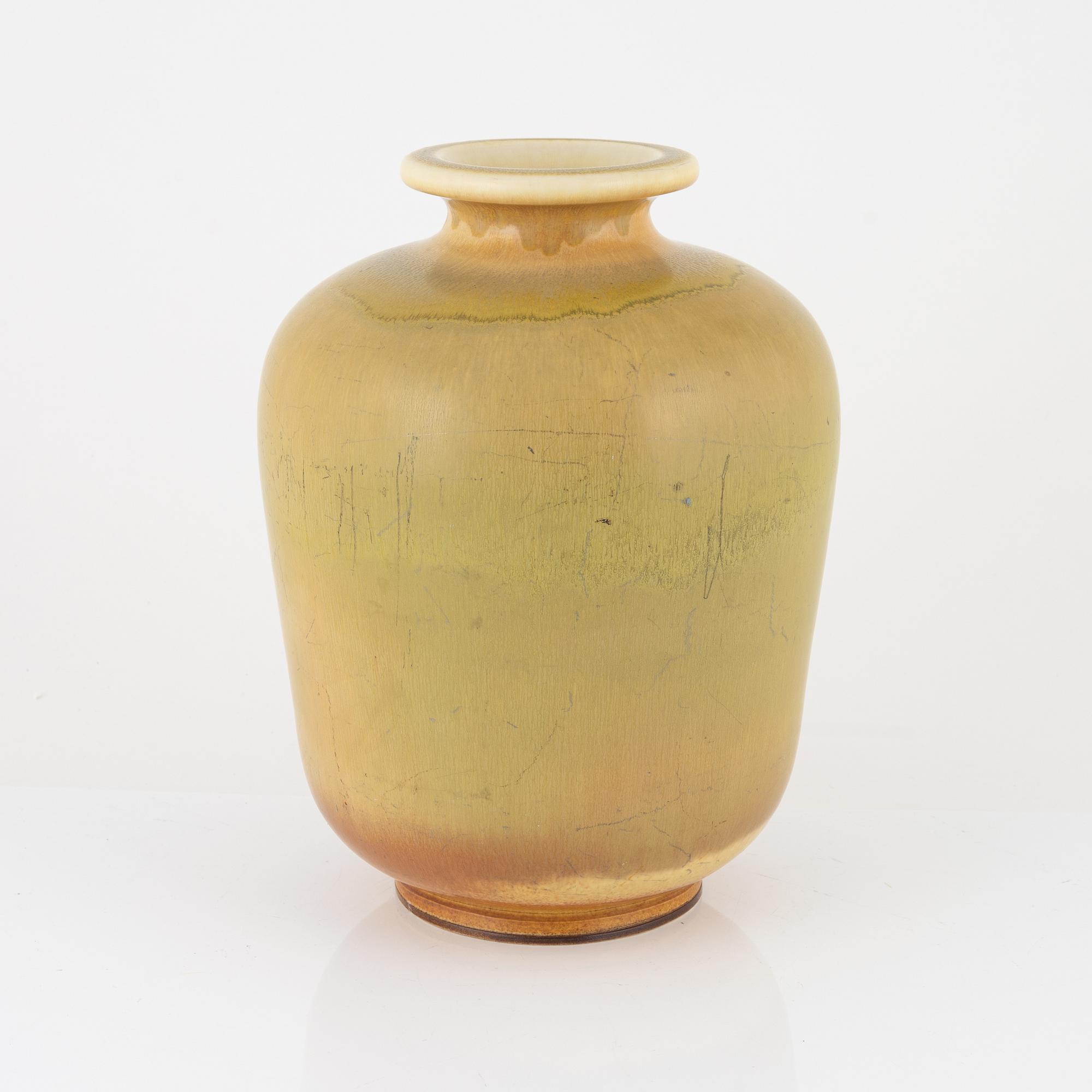 Berndt Friberg, a stoneware vase, Gustavsbergs studio, 1964.