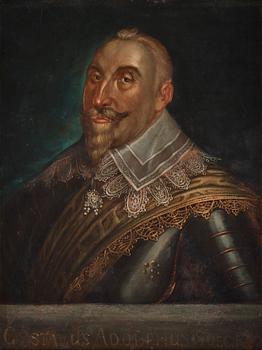 553. Jacob Hoefnagel Follower of, "Gustavus Adolphus Suec Rex" (1594-1632).