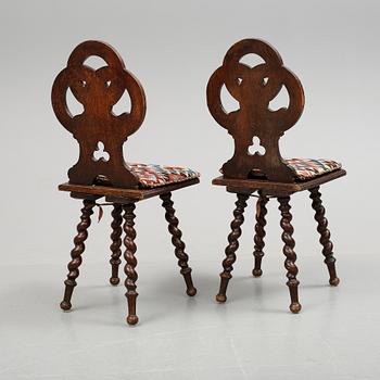 STOLAR, nygotisk stil, 1800/1900-tal.