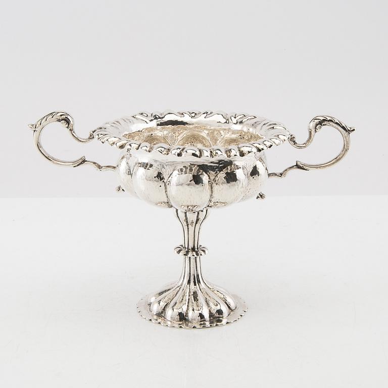 George Nathan and Ridley Hayes silver goblet on foot, Chester, England, circa 1900.