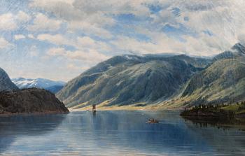 284. Thorsten Waenerberg, FJORDLANDSCAPE IN NORWAY.