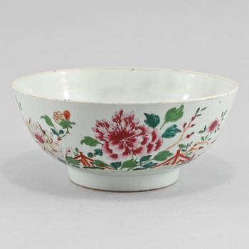 BÅLSKÅL, porslin, Kina, 1700-tal.