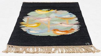 Ingegerd Silow, flatweave, 'Skogsgläntan', 85 x 120 cm.