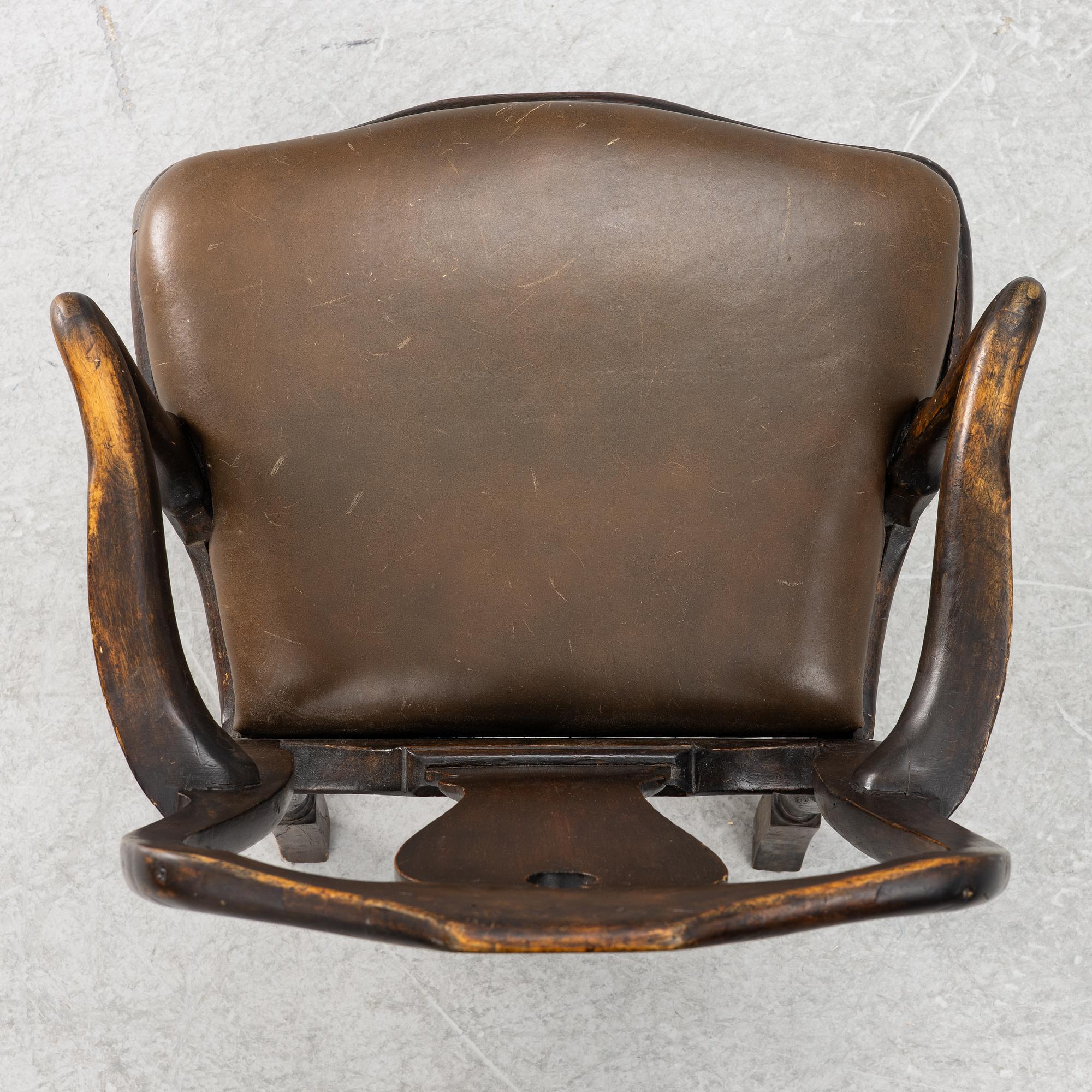 Karmstol, rokoko, 1700-tal.