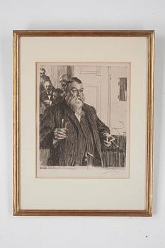 Anders Zorn, "En skål i Idun II".