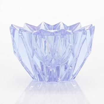 Aimo Okkolin, a Water Lily' bowl, signed Aimo Okkolin, Riihimäen Lasi Oy.