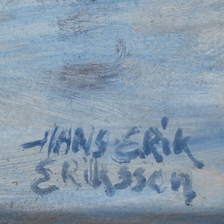 HANS-ERIK ERIKSSON, Olja på pannå, signerad.