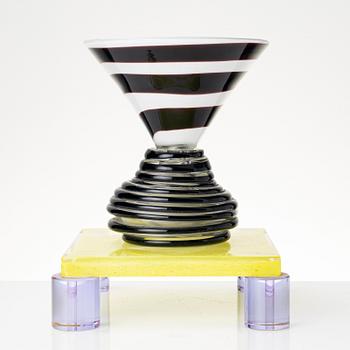 Peter Shire, a 'Vesuvio' glass sculpture/bowl, numbered 1/4, Italy, 1998.