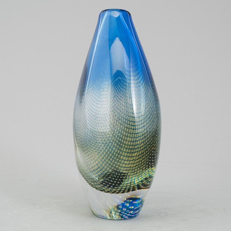 An Orrefors "Kraka" glass vase by Sven Palmqvist signed and numbered 349.