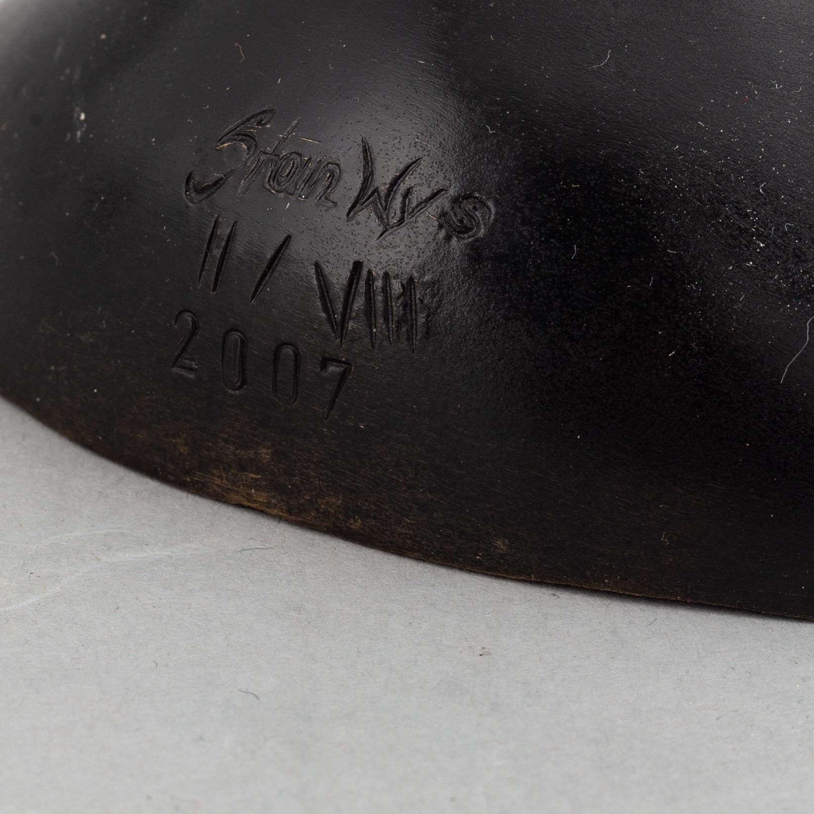 Stan Wys, sculpture, patinated and polished broze, signed and numbered II/VII, dated 2007.
