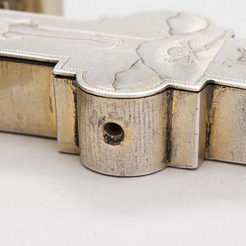 Dmitry Maksimovich Shelaputin, Krusifiksi, hopeaa, Moskova, Venäjä 1874.