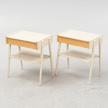 A pair of bedside tables, AB Carlström & Co, 1950's/60's.