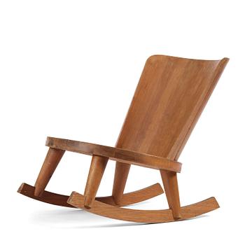 165. Steneby Hemslöjdsförening, a stained pine rocking chair, 1930s-40s.