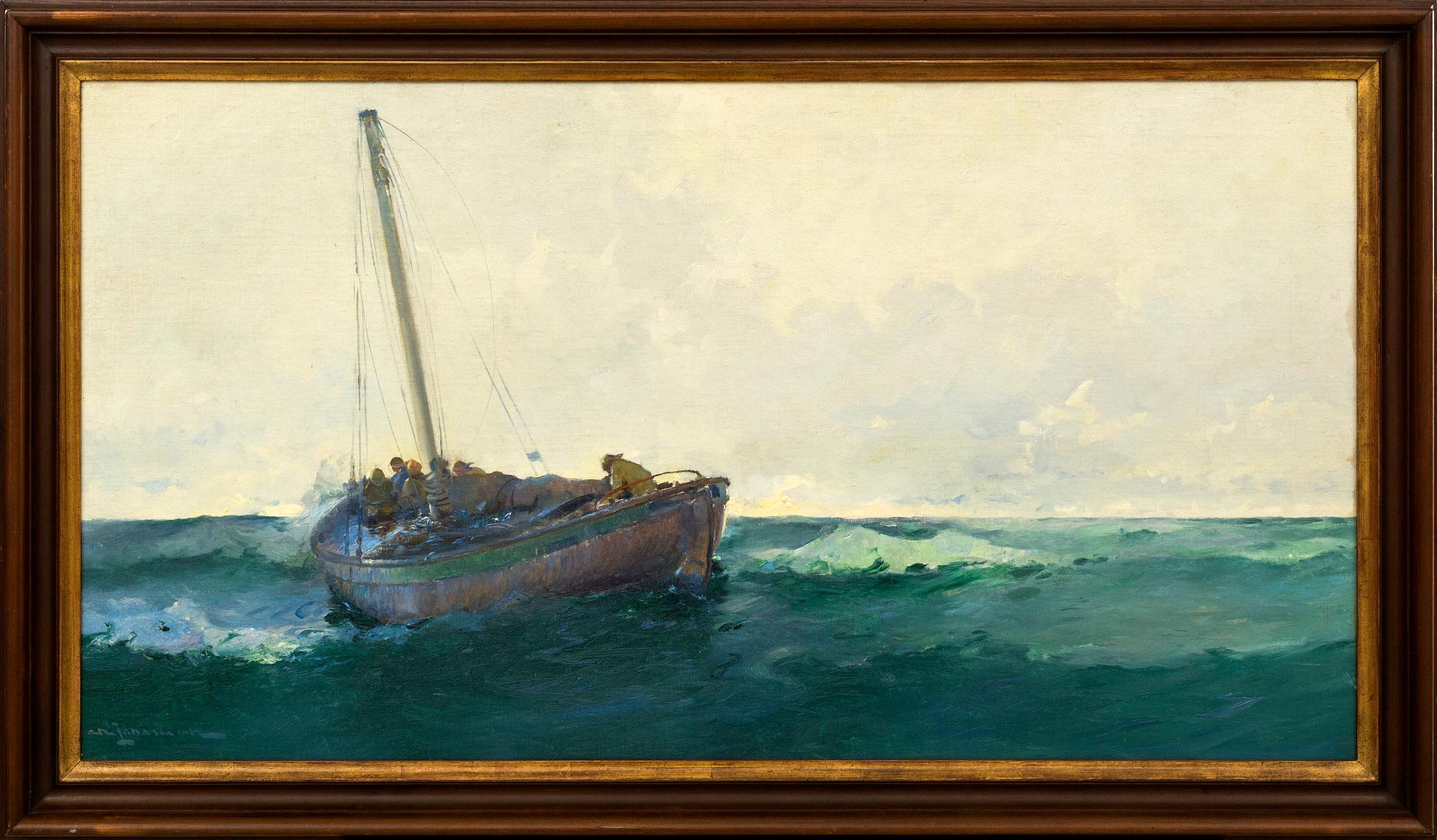ARVID JOHANSSON, signed painting.