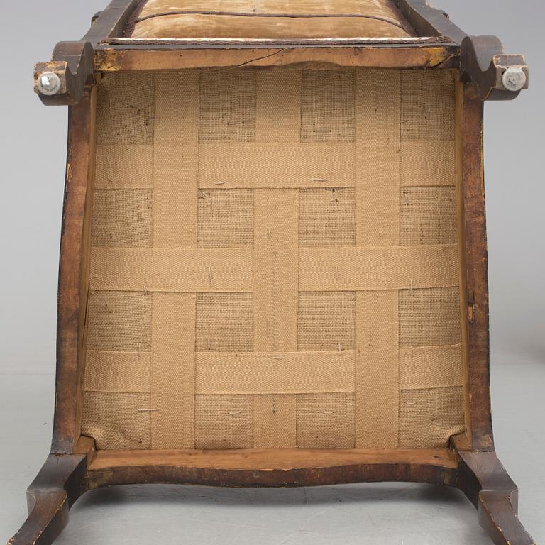 KARMSTOL, senbarock. Troligen Sydeuropa, 1700-talets andra hälft.