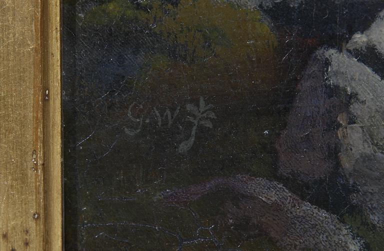 GUSTAV WILHELM PALM, olja på duk. Sign.