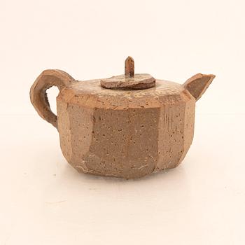 Gösta Grähs, a signed stoneware tea pot own workshop.