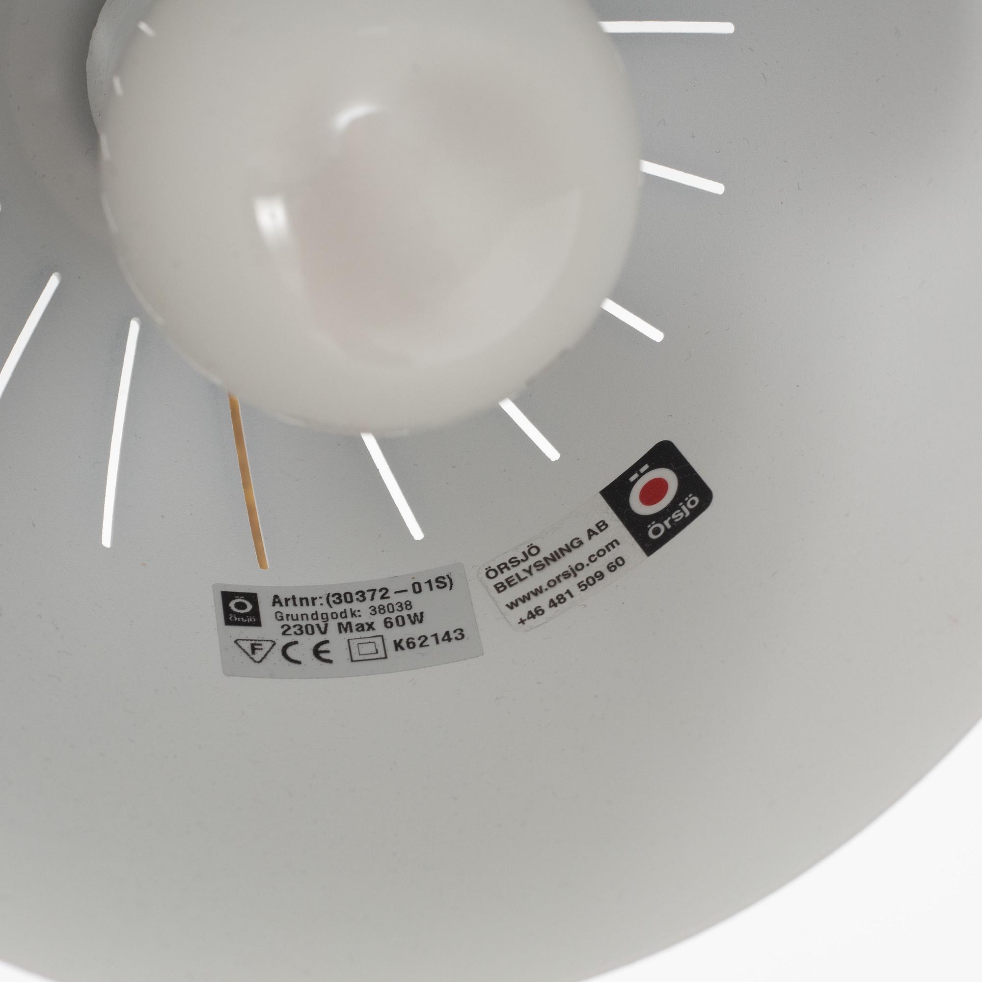 Jenny Bäck, wall lamps/bedside lamps, a pair, "Lean", Örsjö lighting.