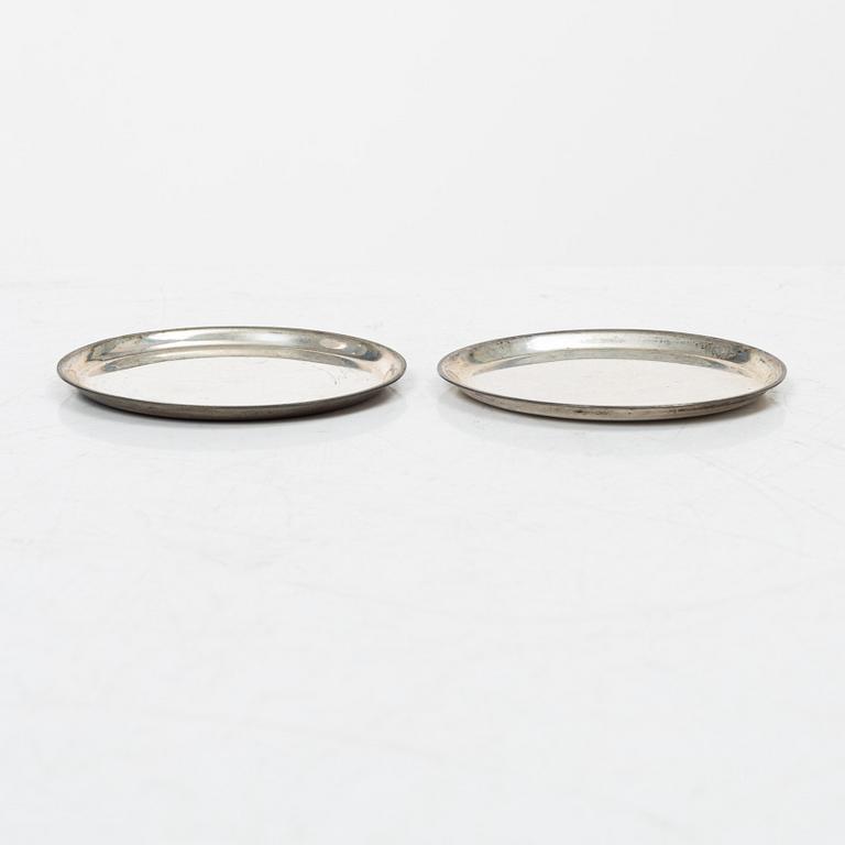 Coasters, silver 835, 20th century (13 pcs).