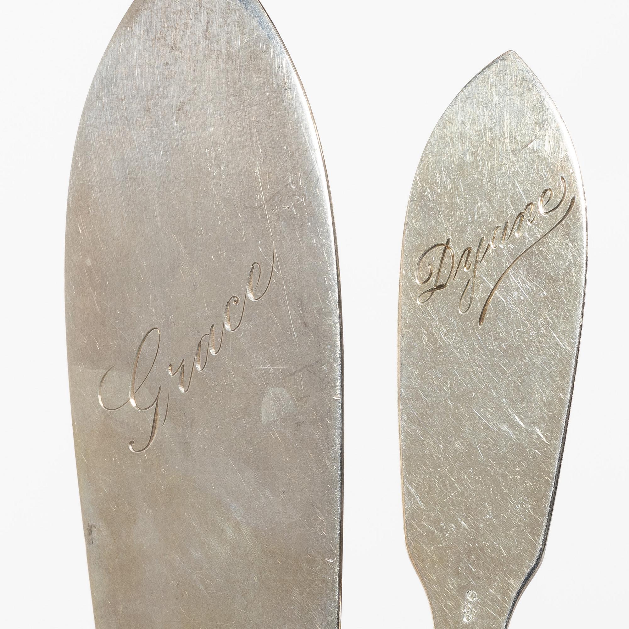 A silver cutlery set, models Finnmyrten/Tornedal, most with mark of Mema, Lidköping 1965-1975 (55 pieces).