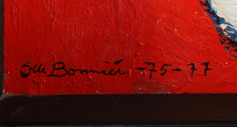 Olle Bonniér, oil on canvas, signed and dated 75-77 cm.