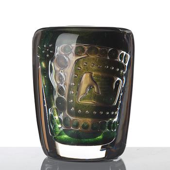 Edvin Öhrström, an "ariel" glass vase, Orrefors 1951, nr 1421E.