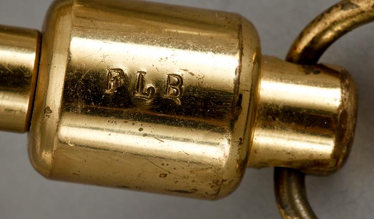 BORDS-/VÄGGLAMPA, Frankrike, märkt FBL, 1950-tal.