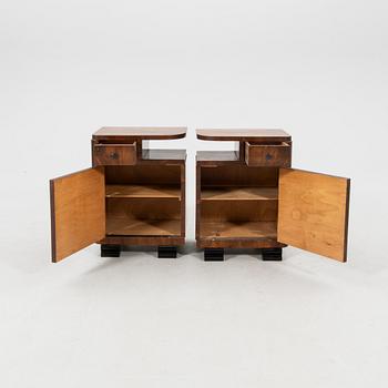 Pair of Art Deco bedside tables from the 1940s.